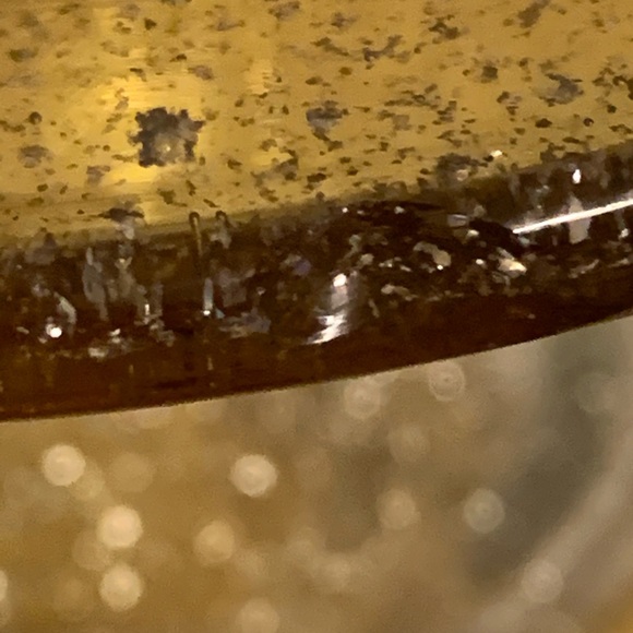 1960’s Mentel URNS Amber Infused Gold Flake Glass - Picture 9 of 11